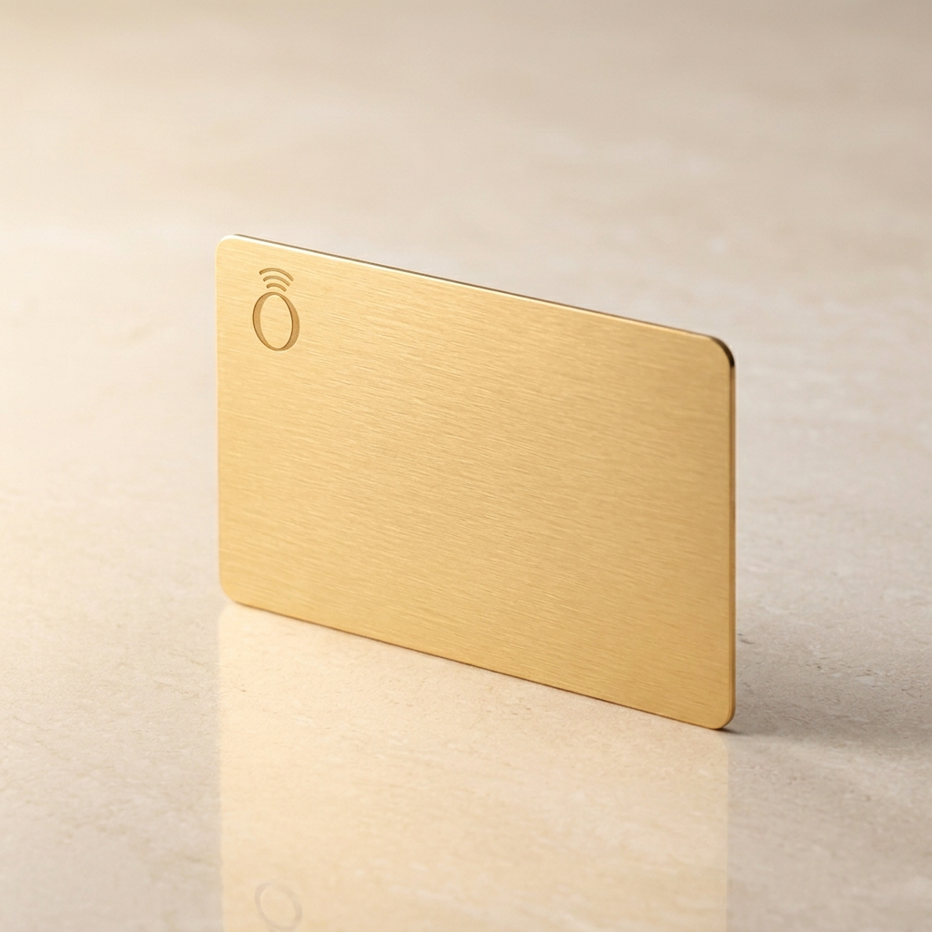oneTap Card — Metallo oro — Vista in verticale