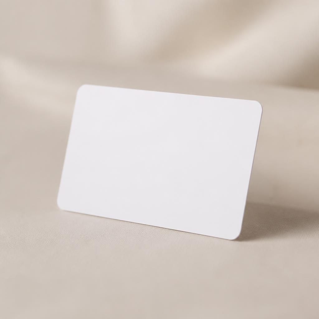 Card identità digitale oneTap — finitura Bianco premium