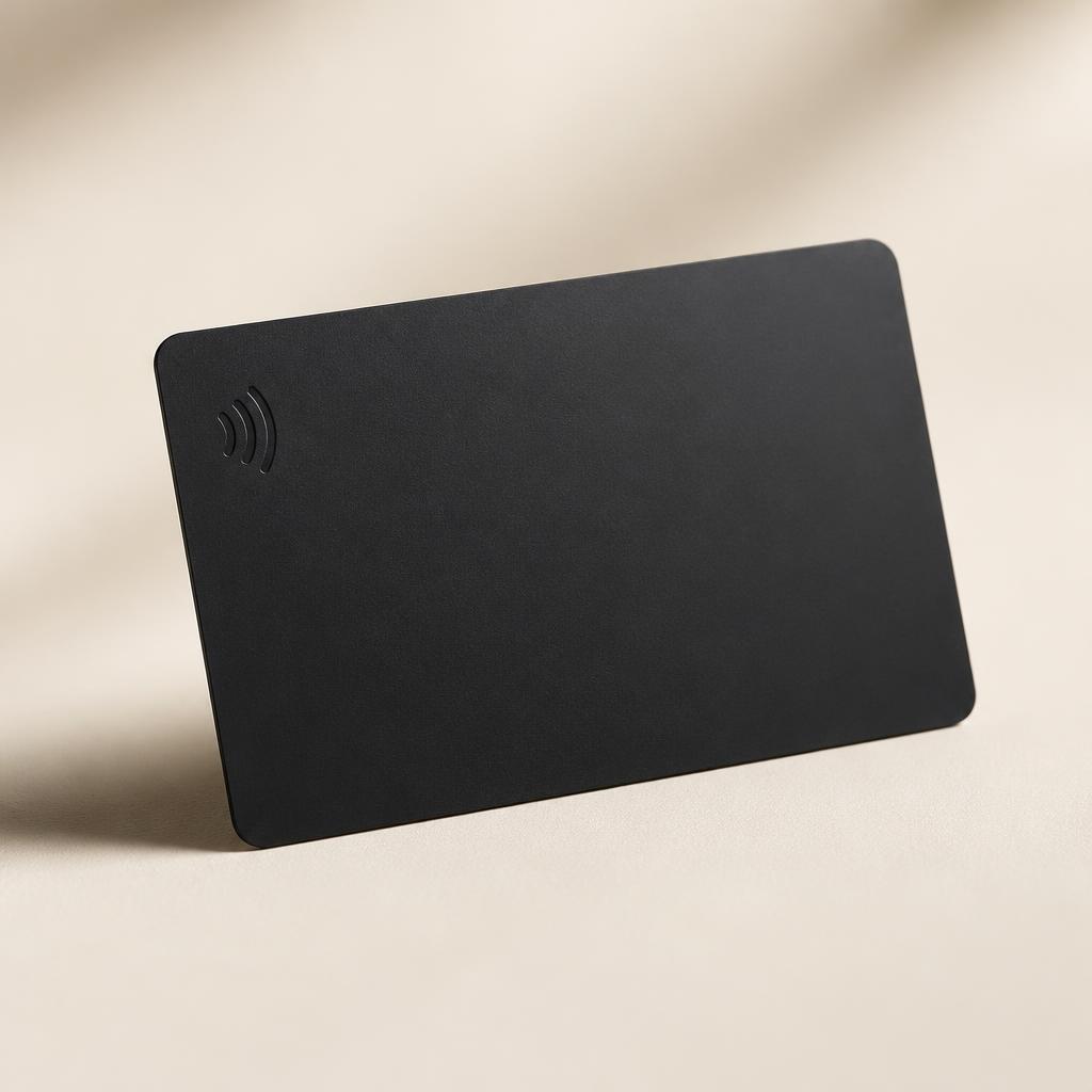 Card identità digitale oneTap — finitura Matte black (nero opaco)