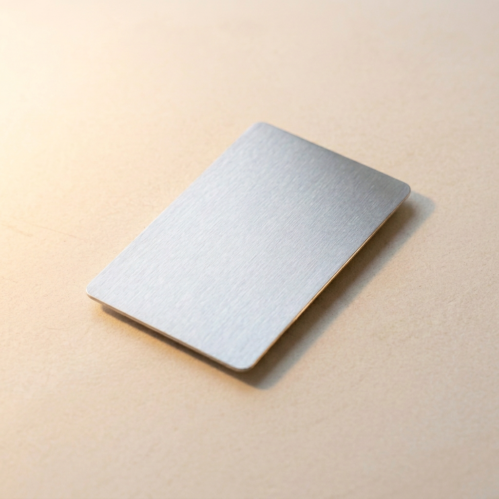 oneTap Card — Metallo argento — Retro della card